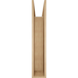 Ekena Millwork - BKTUR0756X40X40THR05RCPR - Timberthane Faux Wood Thorton Style Bracket w/ Offset Brace, Block Ends, 7 1/2"W x 40"D x 40"H, Primed Tan