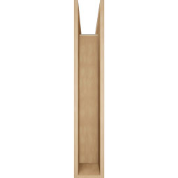 Ekena Millwork - BKTUR0756X40X44THR05RCPR - Timberthane Faux Wood Thorton Style Bracket w/ Offset Brace, Block Ends, 7 1/2"W x 40"D x 44"H, Primed Tan