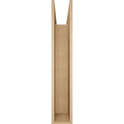 Ekena Millwork - BKTUR0756X44X44THR05RCPR - Timberthane Faux Wood Thorton Style Bracket w/ Offset Brace, Block Ends, 7 1/2"W x 44"D x 44"H, Primed Tan