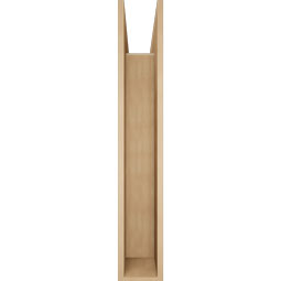 Ekena Millwork - BKTUR0756X46X46THR05RCPR - Timberthane Faux Wood Thorton Style Bracket w/ Offset Brace, Block Ends, 7 1/2"W x 46"D x 46"H, Primed Tan