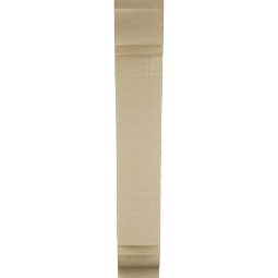 Ekena Millwork - BKTUR035X14X22THR01RCPR - Timberthane Faux Wood Thorton Style Bracket, Traditional Ends, 3 1/2"W x 14"D x 22"H, Primed Tan