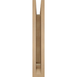 Ekena Millwork - BKTUR035X14X22THR01RCPR - Timberthane Faux Wood Thorton Style Bracket, Traditional Ends, 3 1/2"W x 14"D x 22"H, Primed Tan