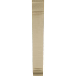 Ekena Millwork - BKTUR035X16X24THR01RCPR - Timberthane Faux Wood Thorton Style Bracket, Traditional Ends, 3 1/2"W x 16"D x 24"H, Primed Tan