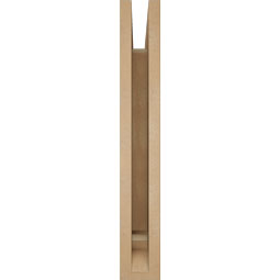 Ekena Millwork - BKTUR035X16X24THR01RCPR - Timberthane Faux Wood Thorton Style Bracket, Traditional Ends, 3 1/2"W x 16"D x 24"H, Primed Tan