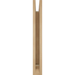 Ekena Millwork - BKTUR035X16X28THR01RCPR - Timberthane Faux Wood Thorton Style Bracket, Traditional Ends, 3 1/2"W x 16"D x 28"H, Primed Tan