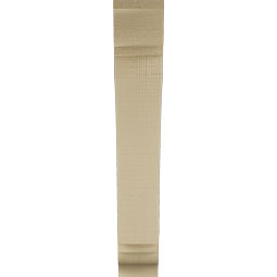 Ekena Millwork - BKTUR035X18X22THR01RCPR - Timberthane Faux Wood Thorton Style Bracket, Traditional Ends, 3 1/2"W x 18"D x 22"H, Primed Tan