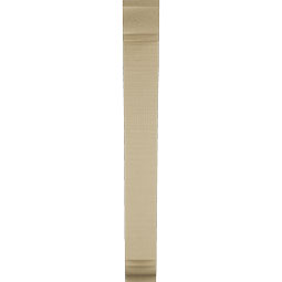 Ekena Millwork - BKTUR035X18X30THR01RCPR - Timberthane Faux Wood Thorton Style Bracket, Traditional Ends, 3 1/2"W x 18"D x 30"H, Primed Tan