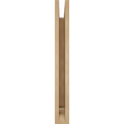 Ekena Millwork - BKTUR035X18X30THR01RCPR - Timberthane Faux Wood Thorton Style Bracket, Traditional Ends, 3 1/2"W x 18"D x 30"H, Primed Tan