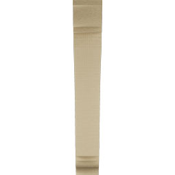 Ekena Millwork - BKTUR035X20X24THR01RCPR - Timberthane Faux Wood Thorton Style Bracket, Traditional Ends, 3 1/2"W x 20"D x 24"H, Primed Tan