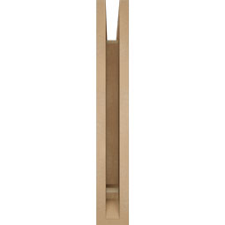Ekena Millwork - BKTUR035X20X24THR01RCPR - Timberthane Faux Wood Thorton Style Bracket, Traditional Ends, 3 1/2"W x 20"D x 24"H, Primed Tan