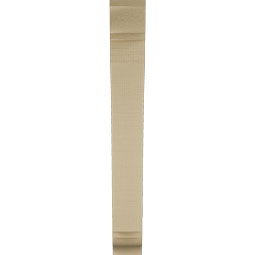 Ekena Millwork - BKTUR035X20X28THR01RCPR - Timberthane Faux Wood Thorton Style Bracket, Traditional Ends, 3 1/2"W x 20"D x 28"H, Primed Tan