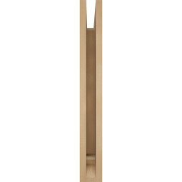 Ekena Millwork - BKTUR035X20X28THR01RCPR - Timberthane Faux Wood Thorton Style Bracket, Traditional Ends, 3 1/2"W x 20"D x 28"H, Primed Tan