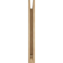 Ekena Millwork - BKTUR035X20X32THR01RCPR - Timberthane Faux Wood Thorton Style Bracket, Traditional Ends, 3 1/2"W x 20"D x 32"H, Primed Tan