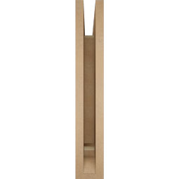 Ekena Millwork - BKTUR035X22X22THR01RCPR - Timberthane Faux Wood Thorton Style Bracket, Traditional Ends, 3 1/2"W x 22"D x 22"H, Primed Tan