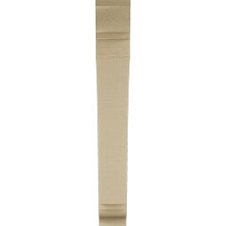 Ekena Millwork - BKTUR035X22X26THR01RCPR - Timberthane Faux Wood Thorton Style Bracket, Traditional Ends, 3 1/2"W x 22"D x 26"H, Primed Tan