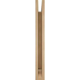 Ekena Millwork - BKTUR035X22X30THR01RCPR - Timberthane Faux Wood Thorton Style Bracket, Traditional Ends, 3 1/2"W x 22"D x 30"H, Primed Tan