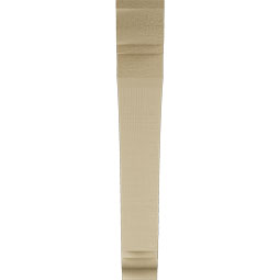 Ekena Millwork - BKTUR035X24X24THR01RCPR - Timberthane Faux Wood Thorton Style Bracket, Traditional Ends, 3 1/2"W x 24"D x 24"H, Primed Tan