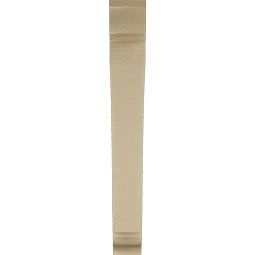 Ekena Millwork - BKTUR035X24X28THR01RCPR - Timberthane Faux Wood Thorton Style Bracket, Traditional Ends, 3 1/2"W x 24"D x 28"H, Primed Tan