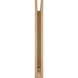 Ekena Millwork - BKTUR035X24X32THR01RCPR - Timberthane Faux Wood Thorton Style Bracket, Traditional Ends, 3 1/2"W x 24"D x 32"H, Primed Tan