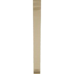 Ekena Millwork - BKTUR035X24X36THR01RCPR - Timberthane Faux Wood Thorton Style Bracket, Traditional Ends, 3 1/2"W x 24"D x 36"H, Primed Tan
