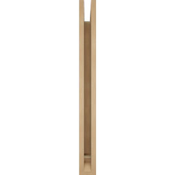 Ekena Millwork - BKTUR035X24X36THR01RCPR - Timberthane Faux Wood Thorton Style Bracket, Traditional Ends, 3 1/2"W x 24"D x 36"H, Primed Tan