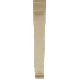 Ekena Millwork - BKTUR035X26X26THR01RCPR - Timberthane Faux Wood Thorton Style Bracket, Traditional Ends, 3 1/2"W x 26"D x 26"H, Primed Tan