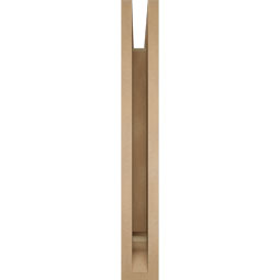 Ekena Millwork - BKTUR035X26X26THR01RCPR - Timberthane Faux Wood Thorton Style Bracket, Traditional Ends, 3 1/2"W x 26"D x 26"H, Primed Tan