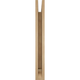 Ekena Millwork - BKTUR035X26X30THR01RCPR - Timberthane Faux Wood Thorton Style Bracket, Traditional Ends, 3 1/2"W x 26"D x 30"H, Primed Tan