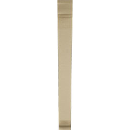 Ekena Millwork - BKTUR035X26X34THR01RCPR - Timberthane Faux Wood Thorton Style Bracket, Traditional Ends, 3 1/2"W x 26"D x 34"H, Primed Tan