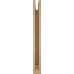 Ekena Millwork - BKTUR035X26X34THR01RCPR - Timberthane Faux Wood Thorton Style Bracket, Traditional Ends, 3 1/2"W x 26"D x 34"H, Primed Tan