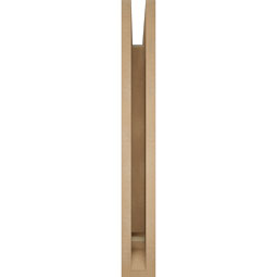 Ekena Millwork - BKTUR035X28X28THR01RCPR - Timberthane Faux Wood Thorton Style Bracket, Traditional Ends, 3 1/2"W x 28"D x 28"H, Primed Tan