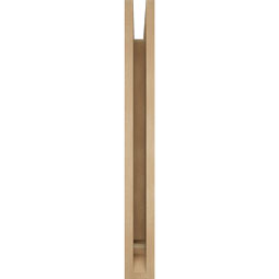 Ekena Millwork - BKTUR035X28X32THR01RCPR - Timberthane Faux Wood Thorton Style Bracket, Traditional Ends, 3 1/2"W x 28"D x 32"H, Primed Tan