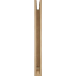 Ekena Millwork - BKTUR035X28X36THR01RCPR - Timberthane Faux Wood Thorton Style Bracket, Traditional Ends, 3 1/2"W x 28"D x 36"H, Primed Tan