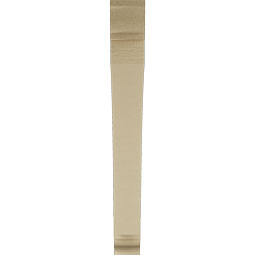 Ekena Millwork - BKTUR035X30X30THR01RCPR - Timberthane Faux Wood Thorton Style Bracket, Traditional Ends, 3 1/2"W x 30"D x 30"H, Primed Tan