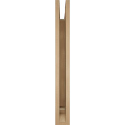 Ekena Millwork - BKTUR035X30X30THR01RCPR - Timberthane Faux Wood Thorton Style Bracket, Traditional Ends, 3 1/2"W x 30"D x 30"H, Primed Tan
