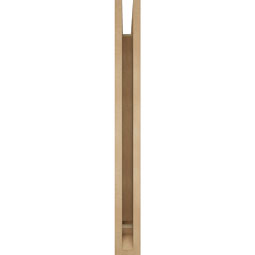 Ekena Millwork - BKTUR035X30X34THR01RCPR - Timberthane Faux Wood Thorton Style Bracket, Traditional Ends, 3 1/2"W x 30"D x 34"H, Primed Tan