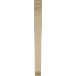 Ekena Millwork - BKTUR035X30X38THR01RCPR - Timberthane Faux Wood Thorton Style Bracket, Traditional Ends, 3 1/2"W x 30"D x 38"H, Primed Tan