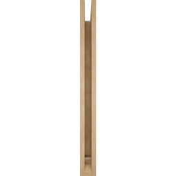 Ekena Millwork - BKTUR035X30X38THR01RCPR - Timberthane Faux Wood Thorton Style Bracket, Traditional Ends, 3 1/2"W x 30"D x 38"H, Primed Tan