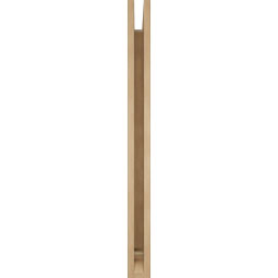 Ekena Millwork - BKTUR035X30X42THR01RCPR - Timberthane Faux Wood Thorton Style Bracket, Traditional Ends, 3 1/2"W x 30"D x 42"H, Primed Tan