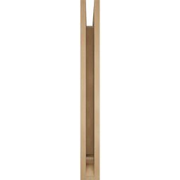 Ekena Millwork - BKTUR035X32X32THR01RCPR - Timberthane Faux Wood Thorton Style Bracket, Traditional Ends, 3 1/2"W x 32"D x 32"H, Primed Tan