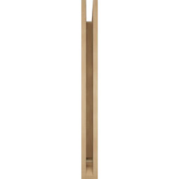 Ekena Millwork - BKTUR035X32X38THR01RCPR - Timberthane Faux Wood Thorton Style Bracket, Traditional Ends, 3 1/2"W x 32"D x 38"H, Primed Tan