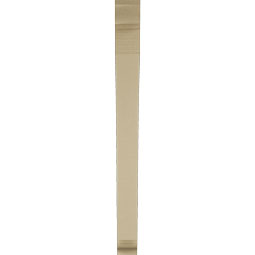 Ekena Millwork - BKTUR035X32X40THR01RCPR - Timberthane Faux Wood Thorton Style Bracket, Traditional Ends, 3 1/2"W x 32"D x 40"H, Primed Tan