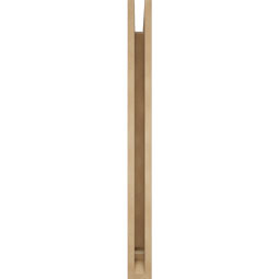 Ekena Millwork - BKTUR035X32X40THR01RCPR - Timberthane Faux Wood Thorton Style Bracket, Traditional Ends, 3 1/2"W x 32"D x 40"H, Primed Tan