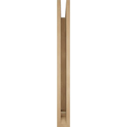 Ekena Millwork - BKTUR035X34X34THR01RCPR - Timberthane Faux Wood Thorton Style Bracket, Traditional Ends, 3 1/2"W x 34"D x 34"H, Primed Tan