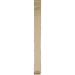 Ekena Millwork - BKTUR035X34X38THR01RCPR - Timberthane Faux Wood Thorton Style Bracket, Traditional Ends, 3 1/2"W x 34"D x 38"H, Primed Tan