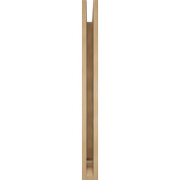Ekena Millwork - BKTUR035X34X38THR01RCPR - Timberthane Faux Wood Thorton Style Bracket, Traditional Ends, 3 1/2"W x 34"D x 38"H, Primed Tan