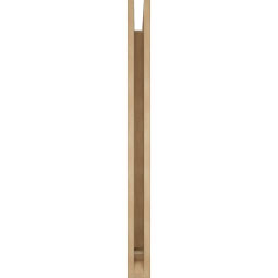 Ekena Millwork - BKTUR035X34X42THR01RCPR - Timberthane Faux Wood Thorton Style Bracket, Traditional Ends, 3 1/2"W x 34"D x 42"H, Primed Tan