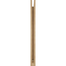 Ekena Millwork - BKTUR035X34X46THR01RCPR - Timberthane Faux Wood Thorton Style Bracket, Traditional Ends, 3 1/2"W x 34"D x 46"H, Primed Tan