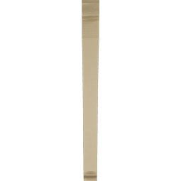 Ekena Millwork - BKTUR035X36X42THR01RCPR - Timberthane Faux Wood Thorton Style Bracket, Traditional Ends, 3 1/2"W x 36"D x 42"H, Primed Tan