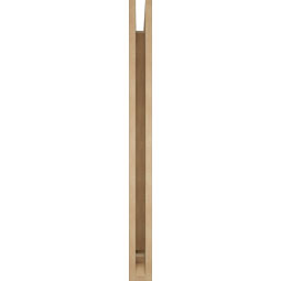 Ekena Millwork - BKTUR035X36X42THR01RCPR - Timberthane Faux Wood Thorton Style Bracket, Traditional Ends, 3 1/2"W x 36"D x 42"H, Primed Tan